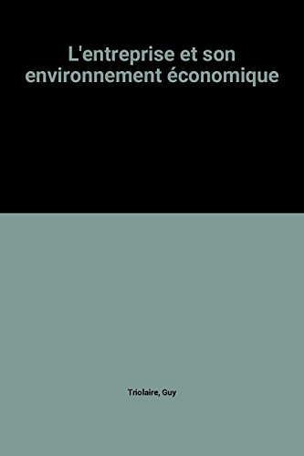 L'Entreprise et son environnement économique