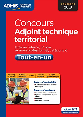 Concours adjoint technique territorial : externe, interne, 3e voie, examen professionnel, catégorie 