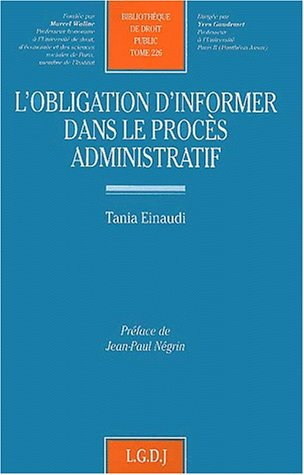 L'obligation d'informer dans le procès administratif