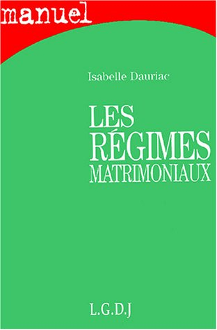 Régimes matrimoniaux