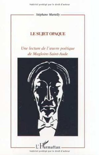 Le sujet opaque : une lecture de l'ouvre poétique de Magloire-Saint-Aude