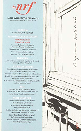 Nouvelle revue française, n° 633