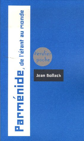 Parménide : de l'étant au monde
