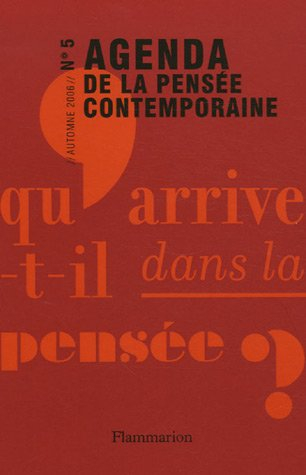 Agenda de la pensée contemporaine, n° 5