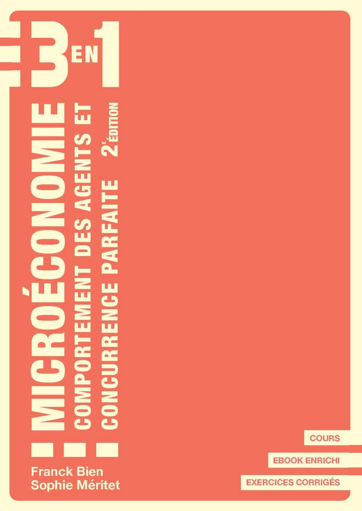 Microéconomie : comportement des agents et concurrence parfaite