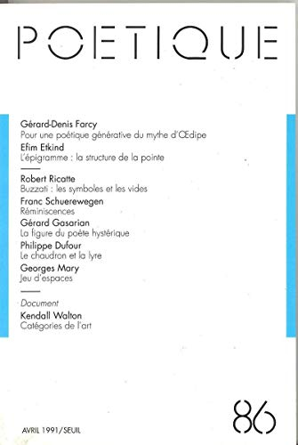 Poétique, numéro 86