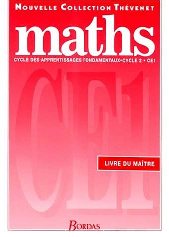 mathématiques, ce1. livre du maître
