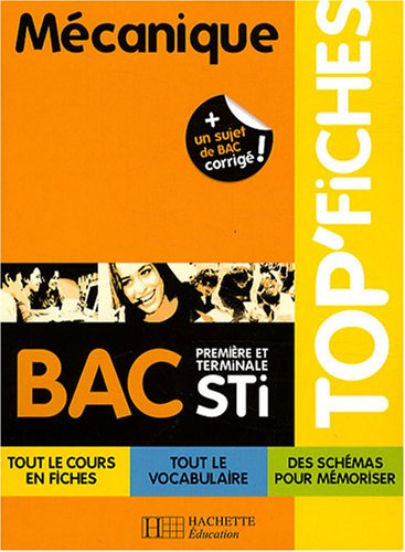 mécanique 1e et tle sti