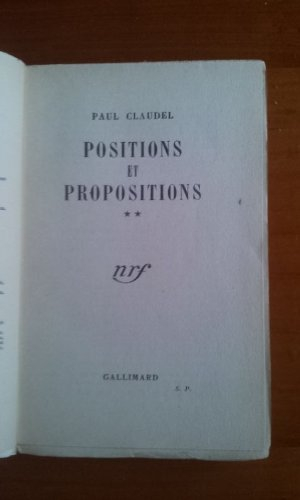 positions et propositions t. 2