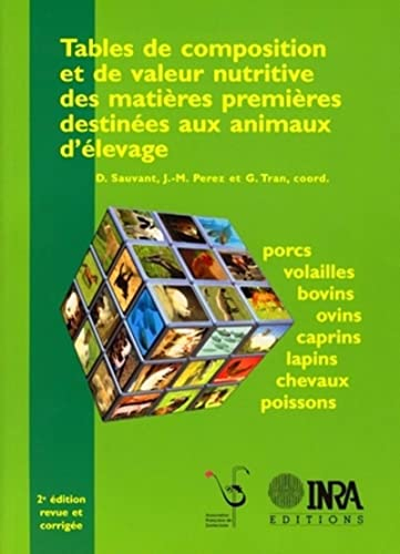 Tables de composition et de valeur nutritive des matières premières destinées aux animaux d'élevage 
