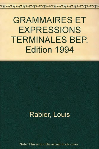 Grammaire et expression : terminales BEP