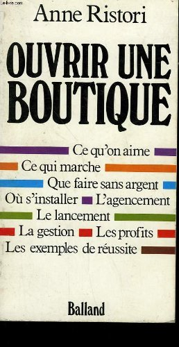 Ouvrir une boutique