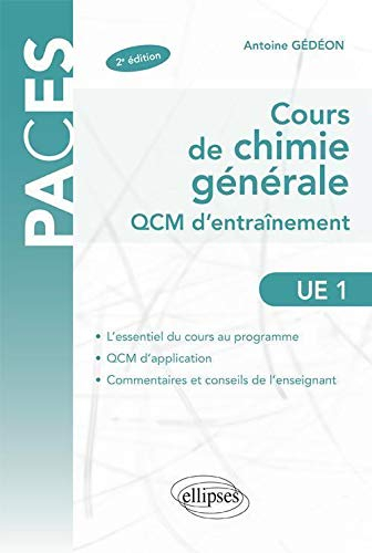 UE1 cours de chimie générale : QCM d'entraînement