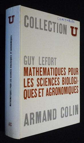 mathématiques pour les sciences biologiques et agronomiques