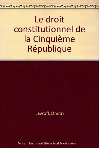 Droit constitutionnel de la 5e République
