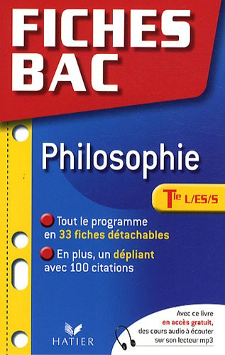 Philosophie, Tle L, ES, S