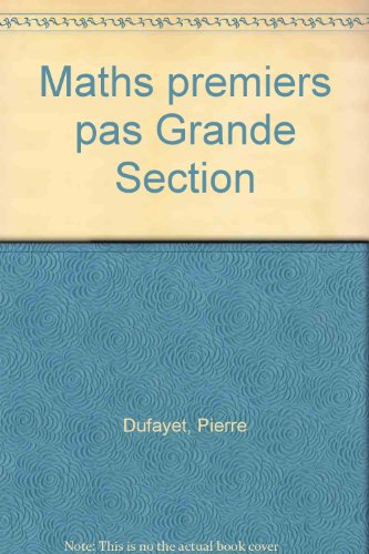 maths premiers pas grande section