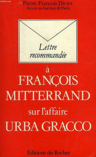 Lettre recommandée à François Mitterrand