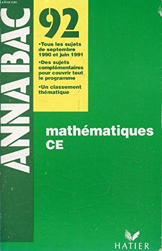 Mathematiques ce  92 Annabac