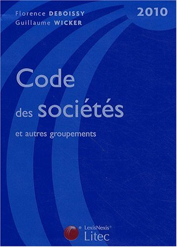 Code des sociétés et autres groupements 2010