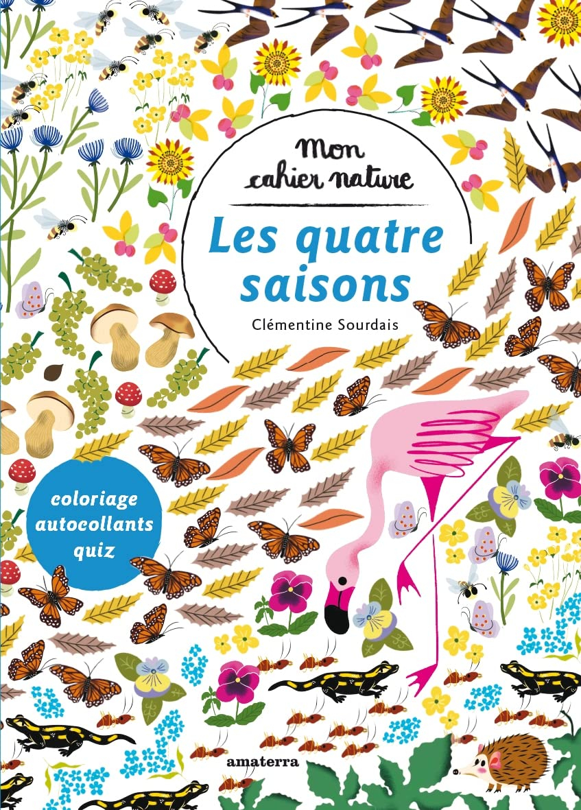 Les quatre saisons : coloriage, autocollants, quiz
