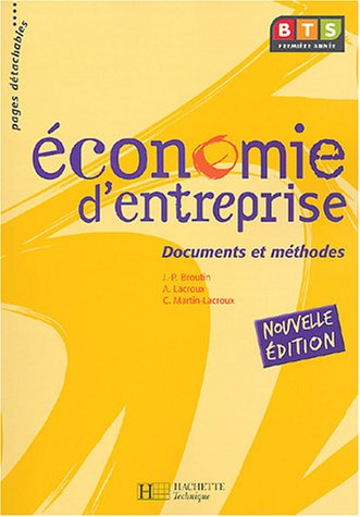 Economie d'entreprise, BTS 1re année