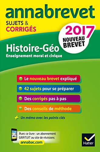 Histoire géo, enseignement moral et civique : nouveau brevet 2017