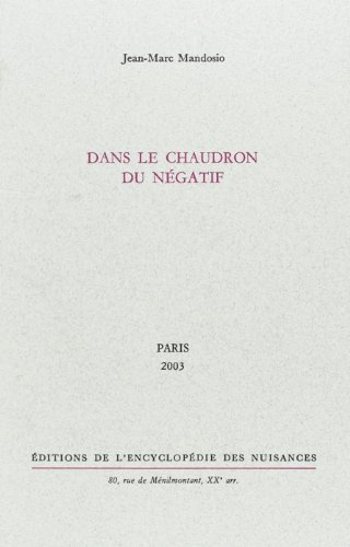 Dans le chaudron du négatif