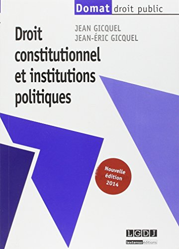 Droit constitutionnel et institutions politiques