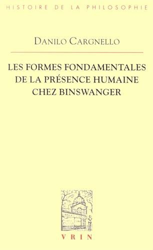 Les formes fondamentales de la présence humaine chez Binswanger