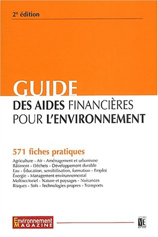 guide des aides financières pour l'environnement, 2ème édition