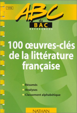 100 oeuvres-clés de la littérature française