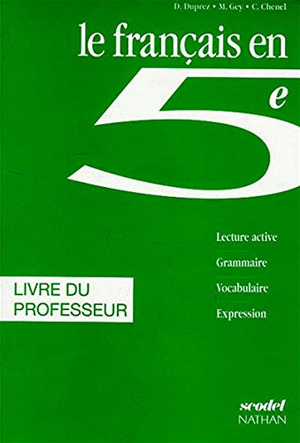 Scodel : le Français en 5ème, professeur