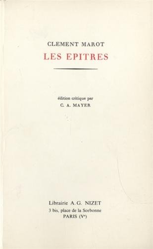 oeuvres complètes : tome 1, les epitres