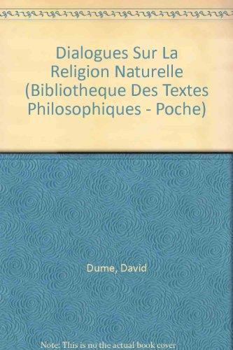 Dialogues sur la religion naturelle