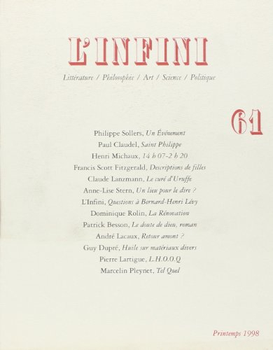 l'infini, numéro 61