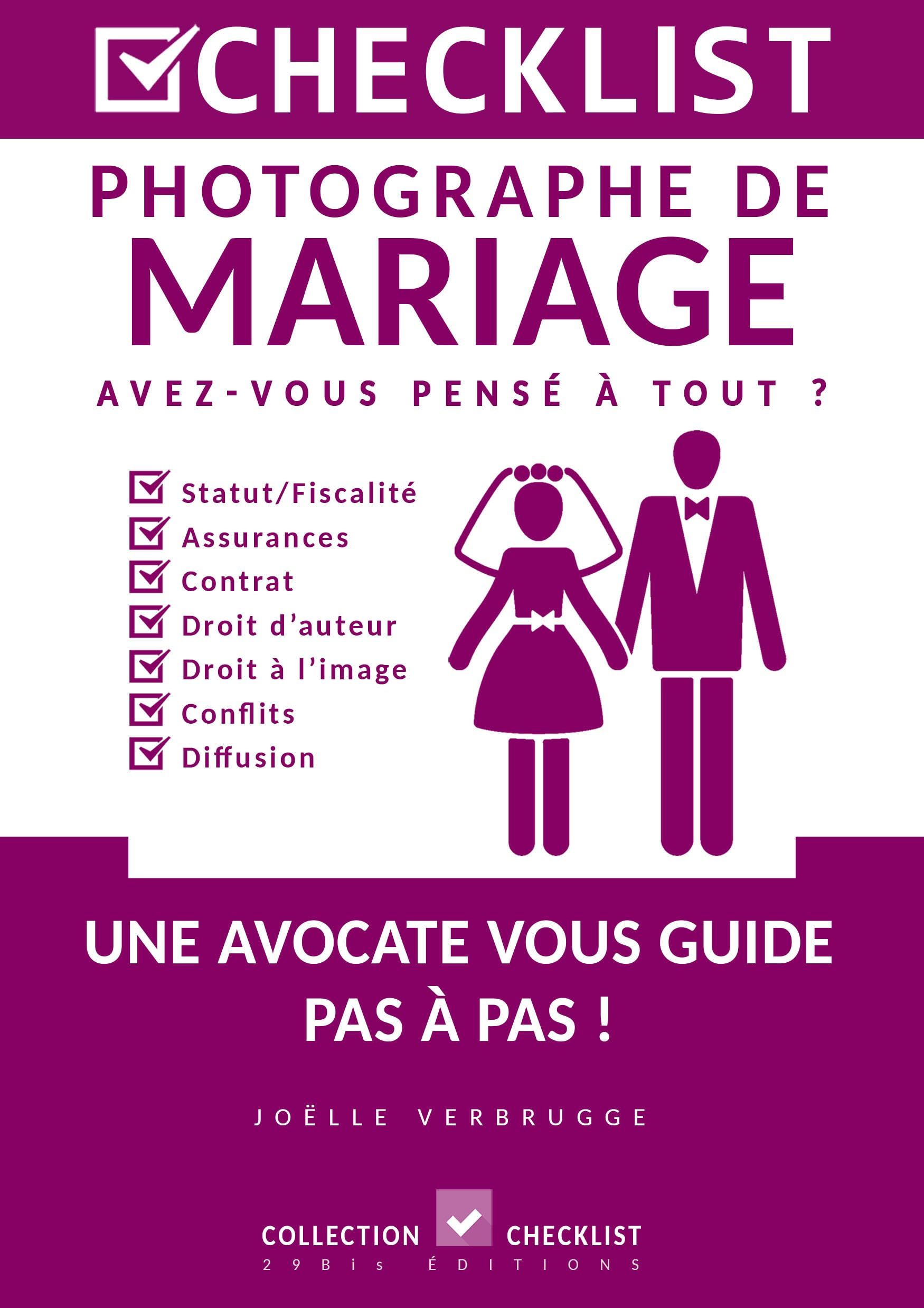CHECKLIST Photographe de Mariage