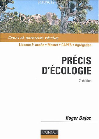 Précis d'écologie : cours et exercices résolus