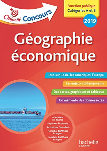 Géographie économique : fonction publique, catégories A et B, 2019