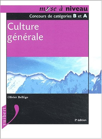 culture générale, niveau bac : concours de catégories b et a