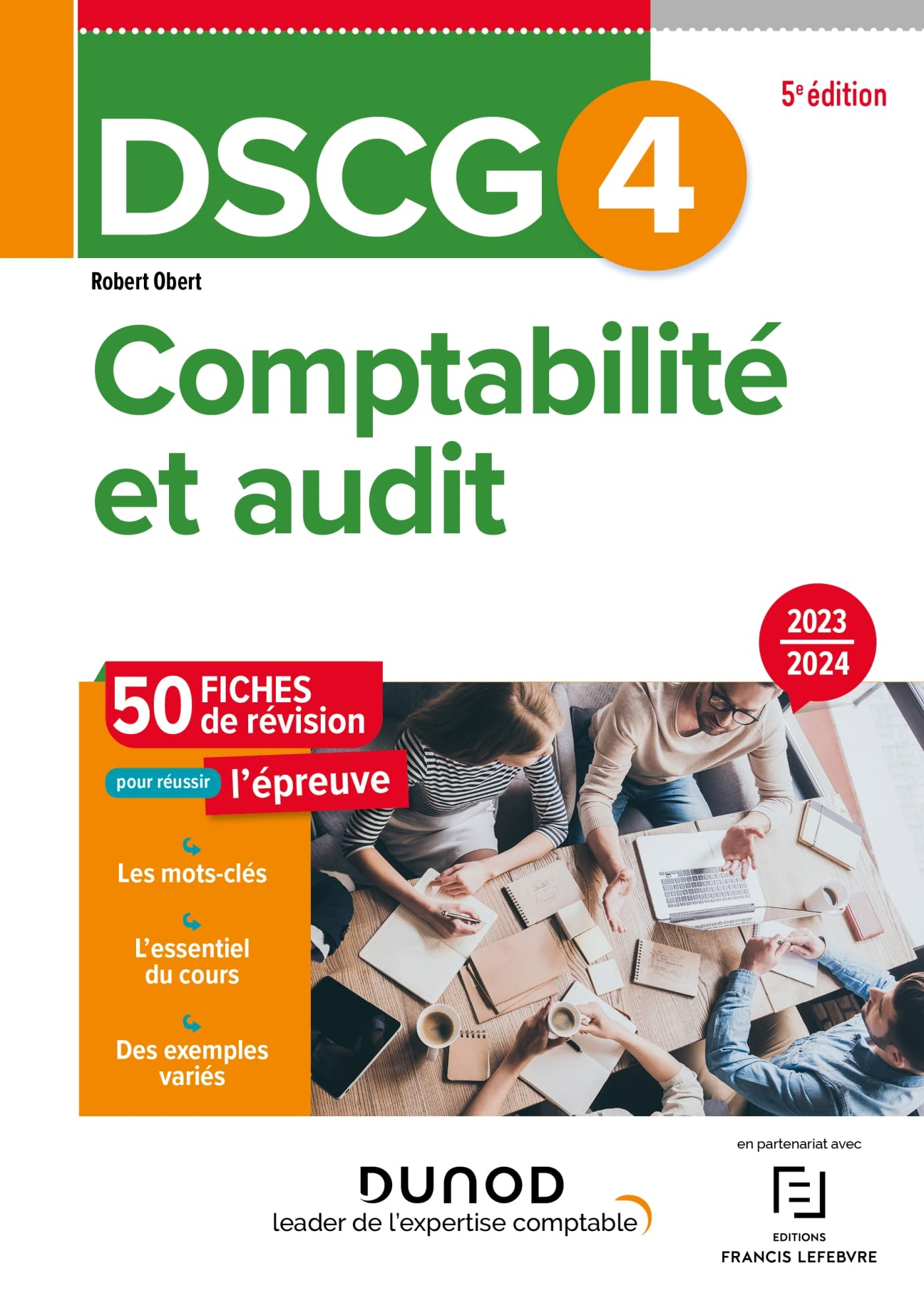 DSCG 4, comptabilité et audit : 50 fiches de révision pour réussir l'épreuve : 2024
