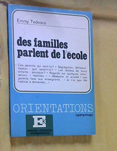 Des Familles parlent de l'école