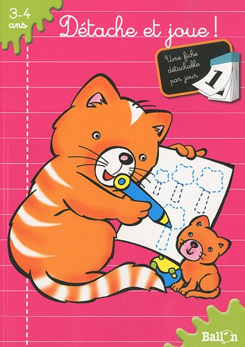 Détache et joue !, 3-4 ans : une fiche détachable par jour