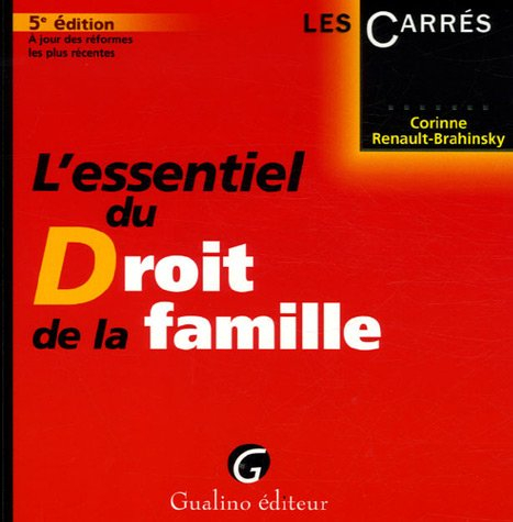 l'essentiel du droit de la famille