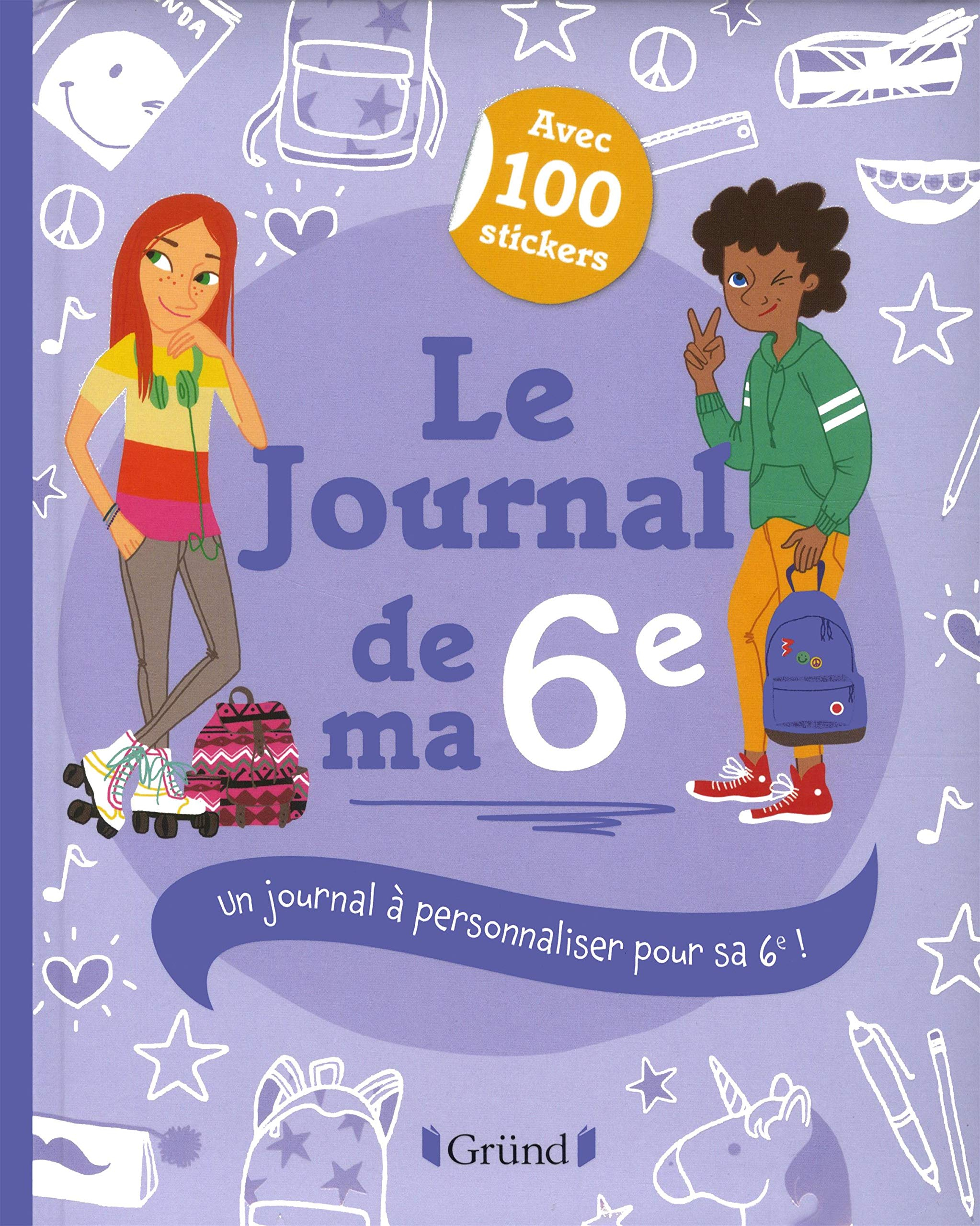 Le journal de ma 6e : un journal à personnaliser pour sa 6e !