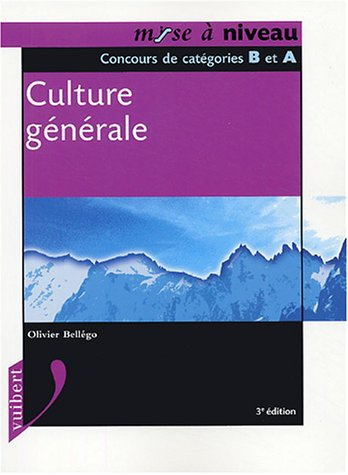 culture générale : concours de catégorie b et a