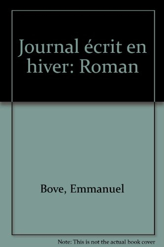 Journal écrit en hiver