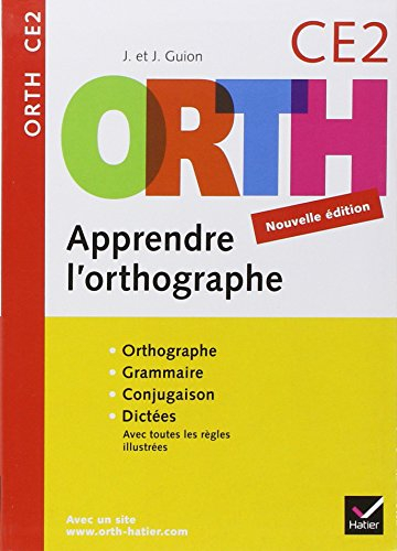 Apprendre l'orthographe, CE2