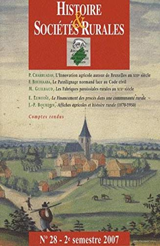 Histoire & sociétés rurales, n° 28