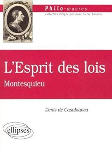 L'esprit des lois, Montesquieu